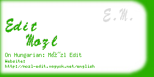 edit mozl business card